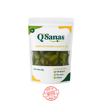 Chips Pepino Limón y Sal Q Sanas 65g