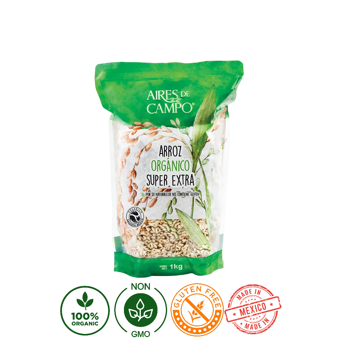 Arroz Blanco Super Extra Orgánico Aires de Campo 1kg