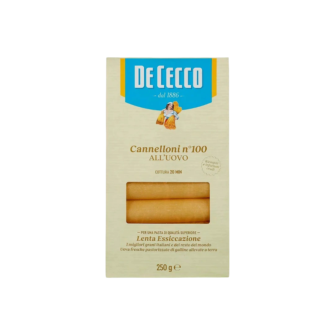 Pasta Canelloni con Huevo De Cecco 250g
