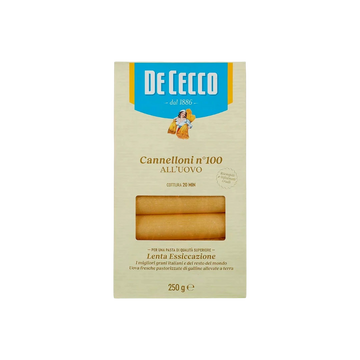 Pasta Canelloni con Huevo De Cecco 250g