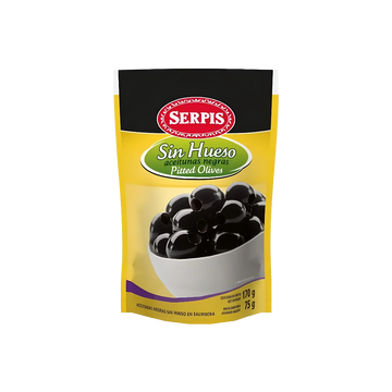 Aceitunas Negras sin Hueso Serpis 170g