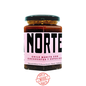 Salsa Chile Morita con Cacahute y Especias Norte 270g