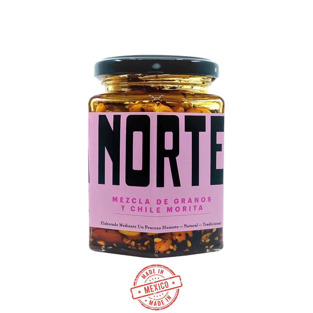 Salsa Chile Morita Mezcla de Granos Norte 270g