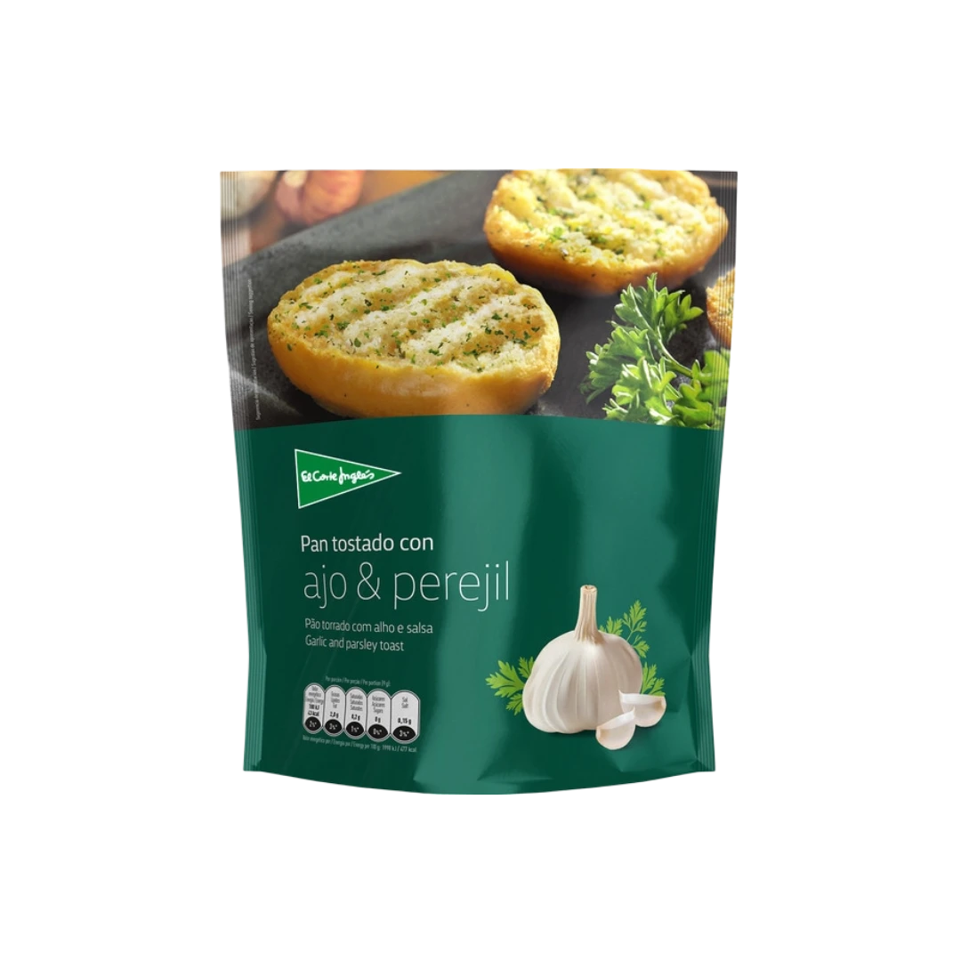 Pan Tostado con Ajo y Perejil El Corte Inglés 160g