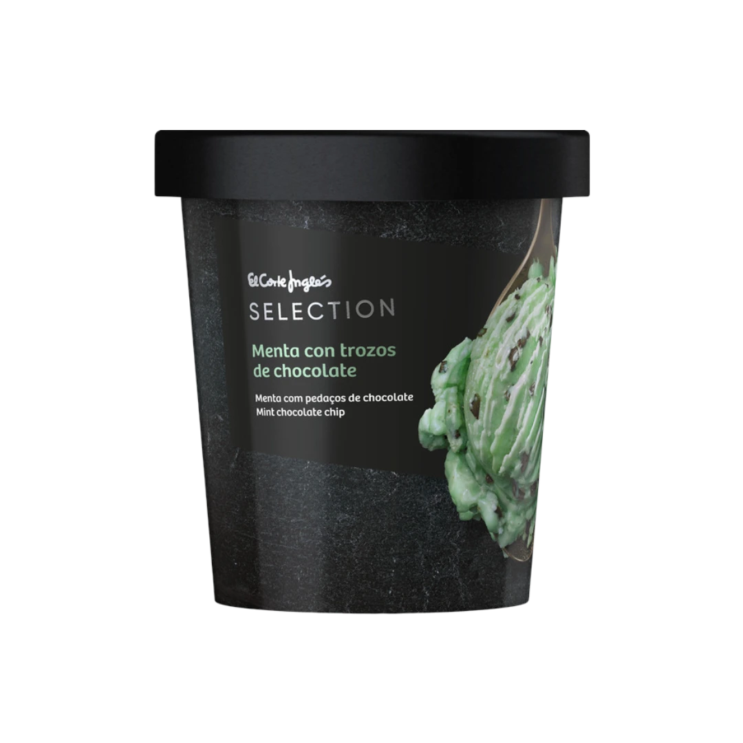 Helado de Menta con Trozos de Chocolate El Corte Inglés 500ml