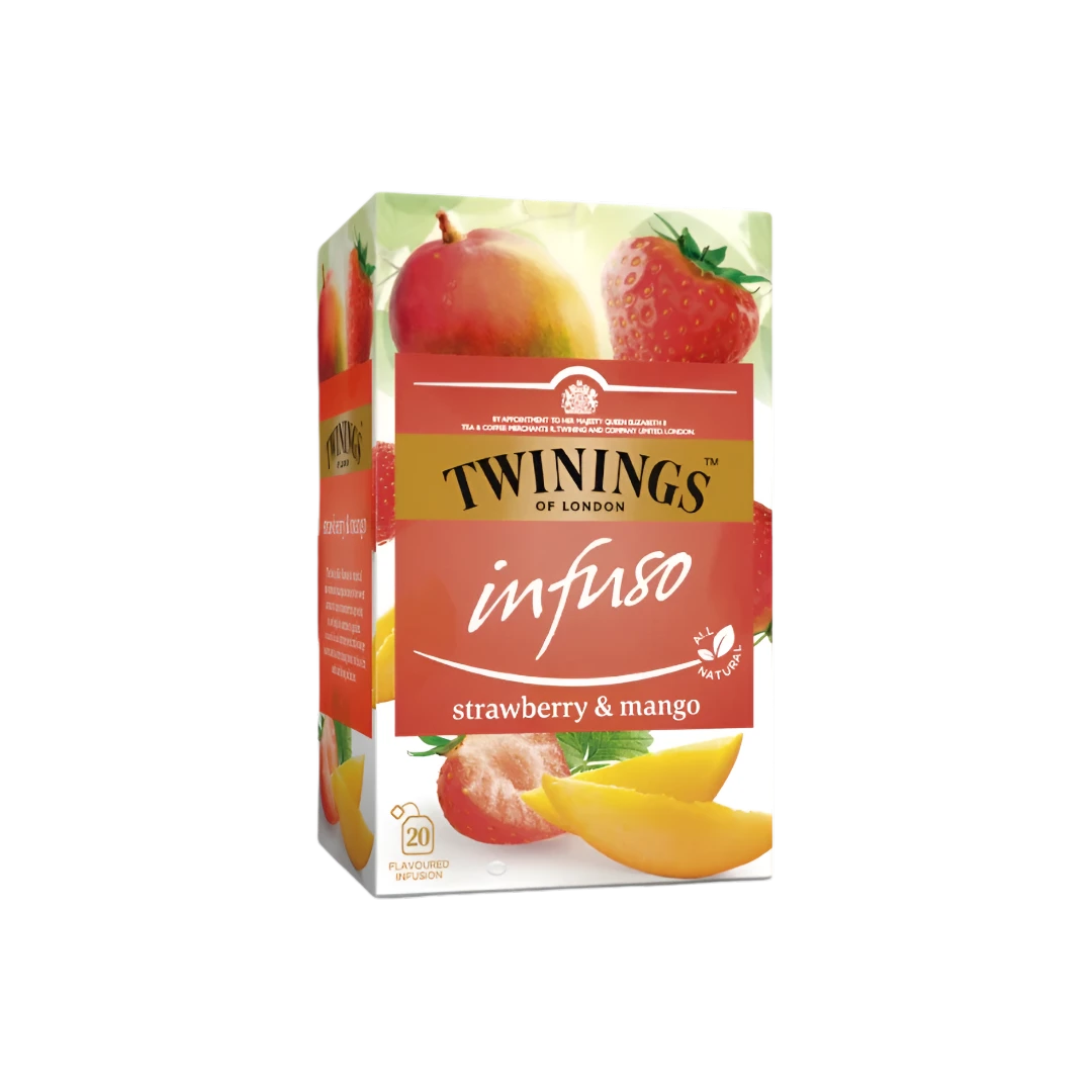 Té Infusión Fresa y Mango Twinings 20 Sobres