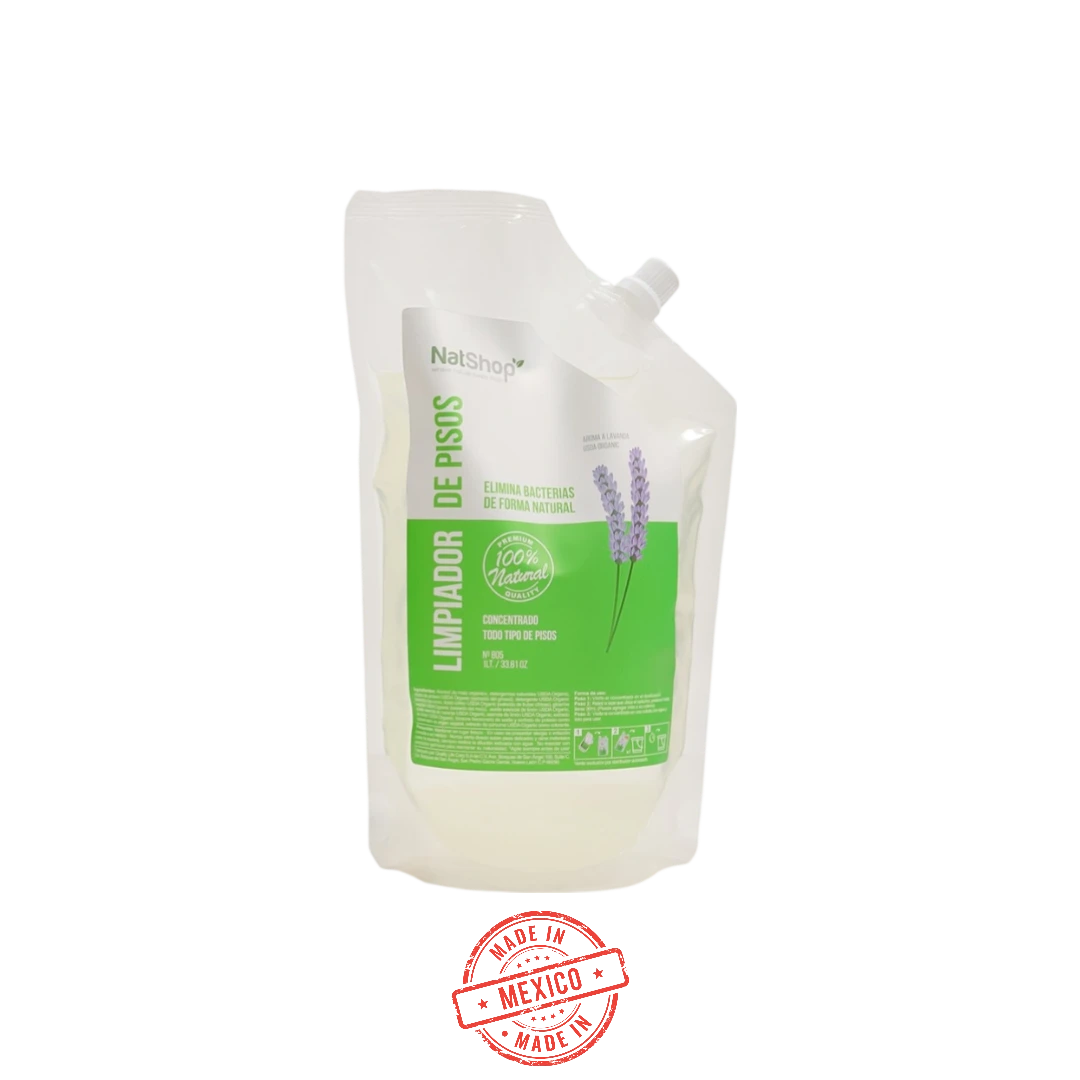 Limpiador de pisos concentrado Lavanda Orgánica NatShop 1L