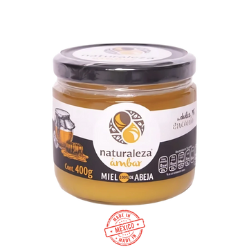 Miel de Abeja 100% Pura Naturaleza Ámbar 400g