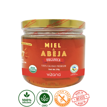 Miel de Abeja Orgánica Vizana 370g