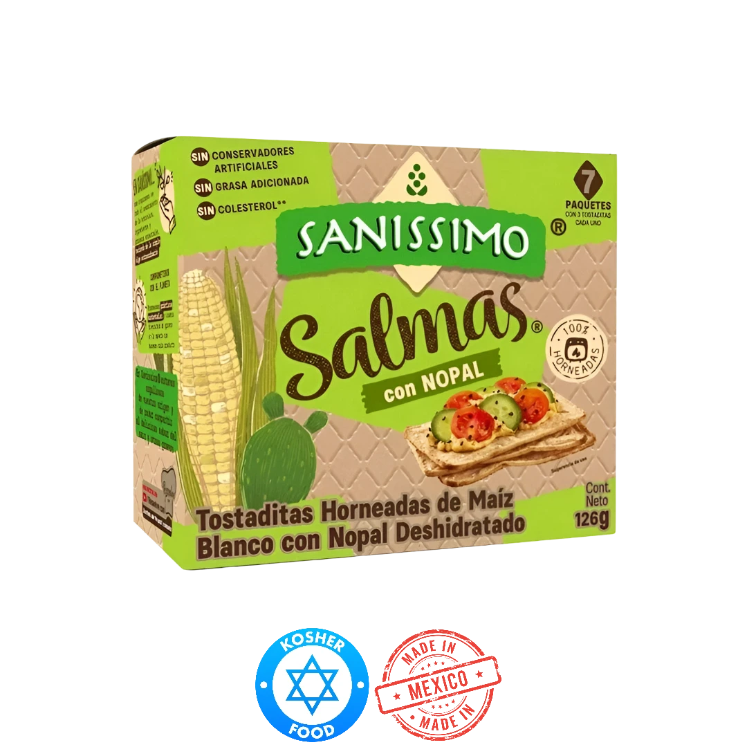 Salmas Horneadas con Nopal Sanissimo 7 Paquetes