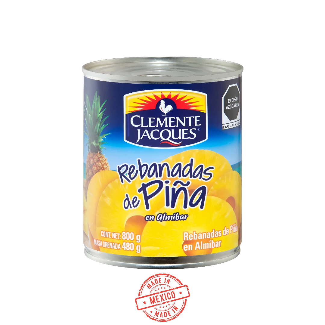 Rebanadas de Piña en Almibar Clemente Jacques 800g