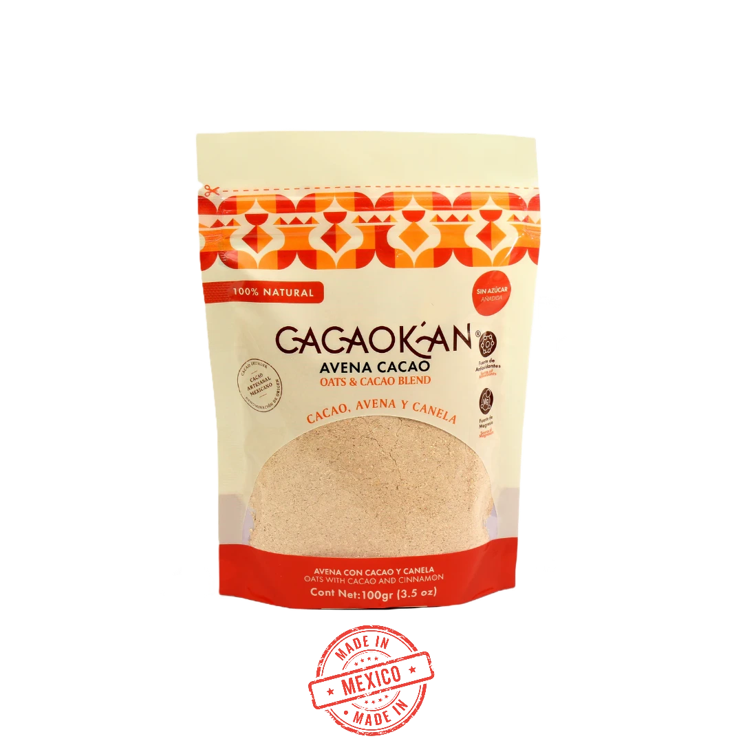 Avena con Cacao y Canela CacaoK'an 100g