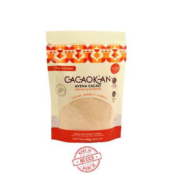 Avena con Cacao y Canela CacaoK'an 100g