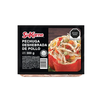 Pechuga Deshebrada de Pollo SuKarne 300g