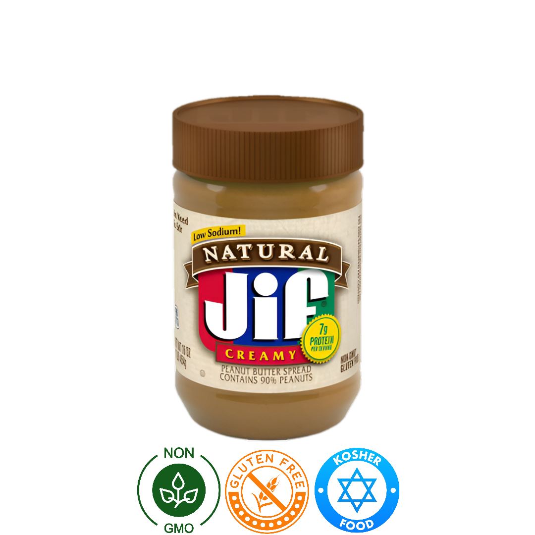 Crema Cacahuate Natural Bajo en Sodio JIF 454g