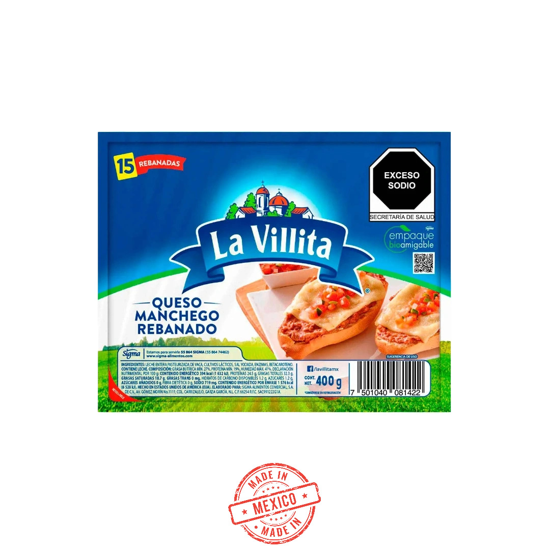 Queso Manchego La Villita 400g