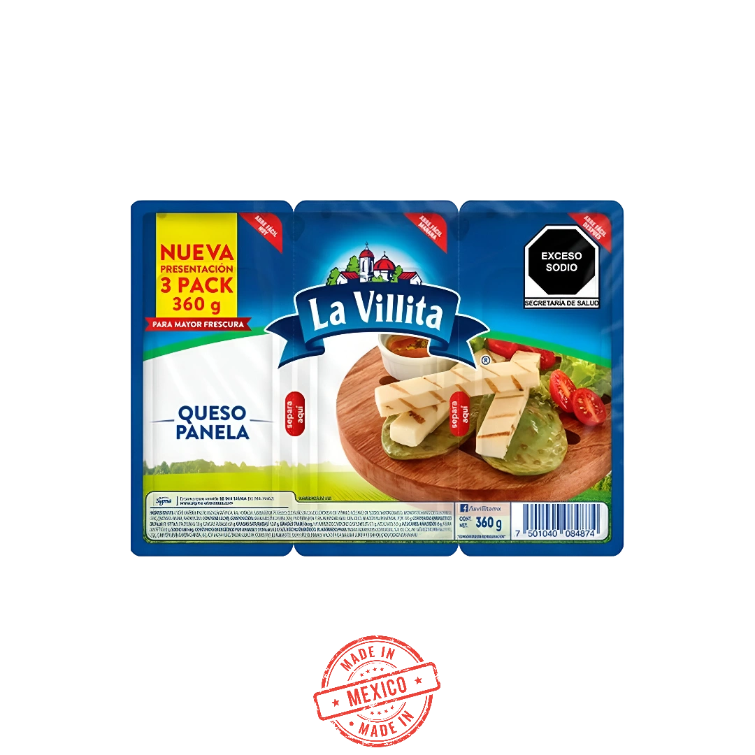 Queso Panela 3 Pack La Villita 360g