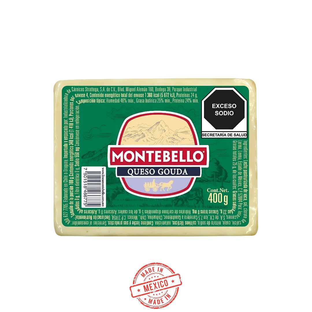 Queso Gouda Montebello 400g