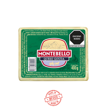 Queso Gouda Montebello 400g
