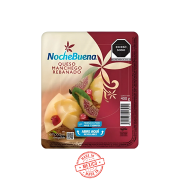 Queso Manchego Rebanado Nochebuena 400g