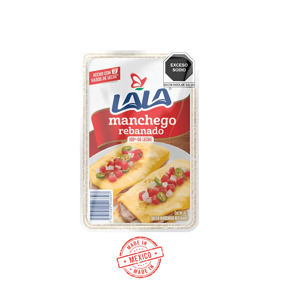 Queso Manchego Rebanado Lala 400g