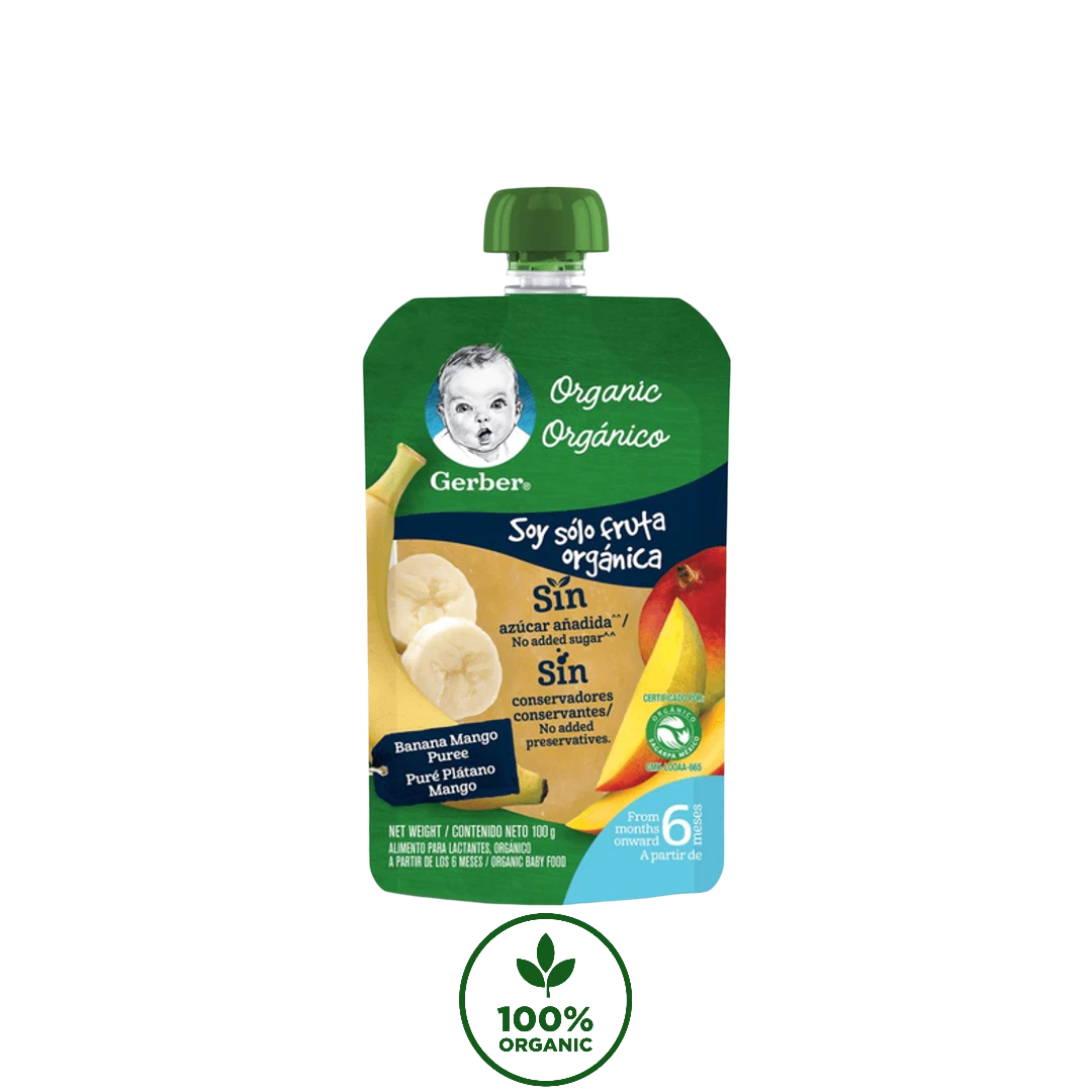Papilla Para Bebés Orgánico Et2 Plátano Mango 100 g