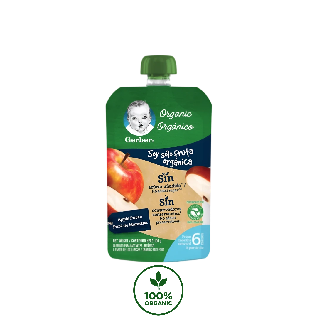 Papilla Para Bebés Orgánico Et2 Puré de Manzana 100 g