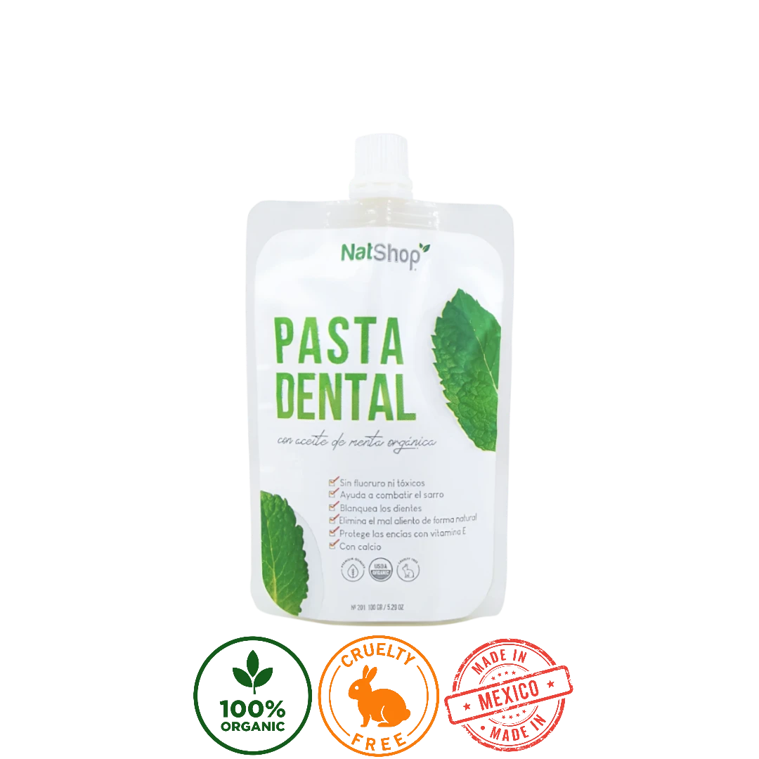 Pasta Dental Natural - Menta Orgánica NatShop 100g