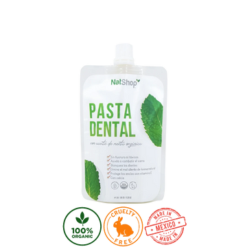 Pasta Dental Natural - Menta Orgánica NatShop 100g