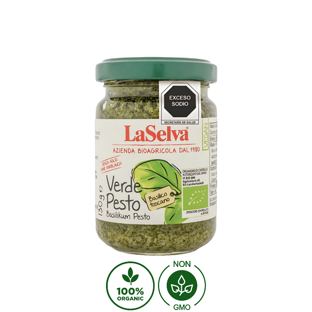 Pesto Verde Albahaca Orgánico LaSelva 130g