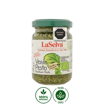 Pesto Verde Albahaca Orgánico LaSelva 130g