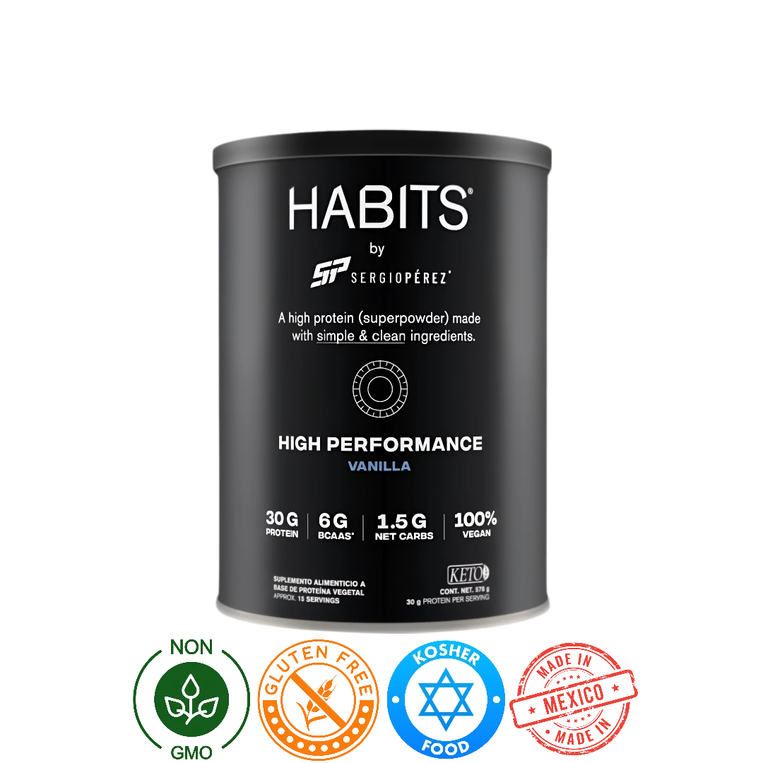 Proteína Habits By SP Vainilla Colección High Performance 578g