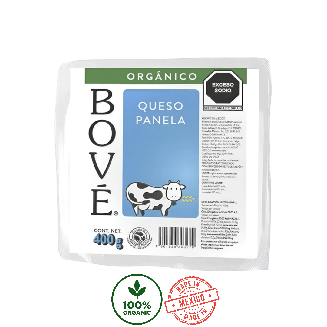 Queso Panela Orgánico Bové 400g