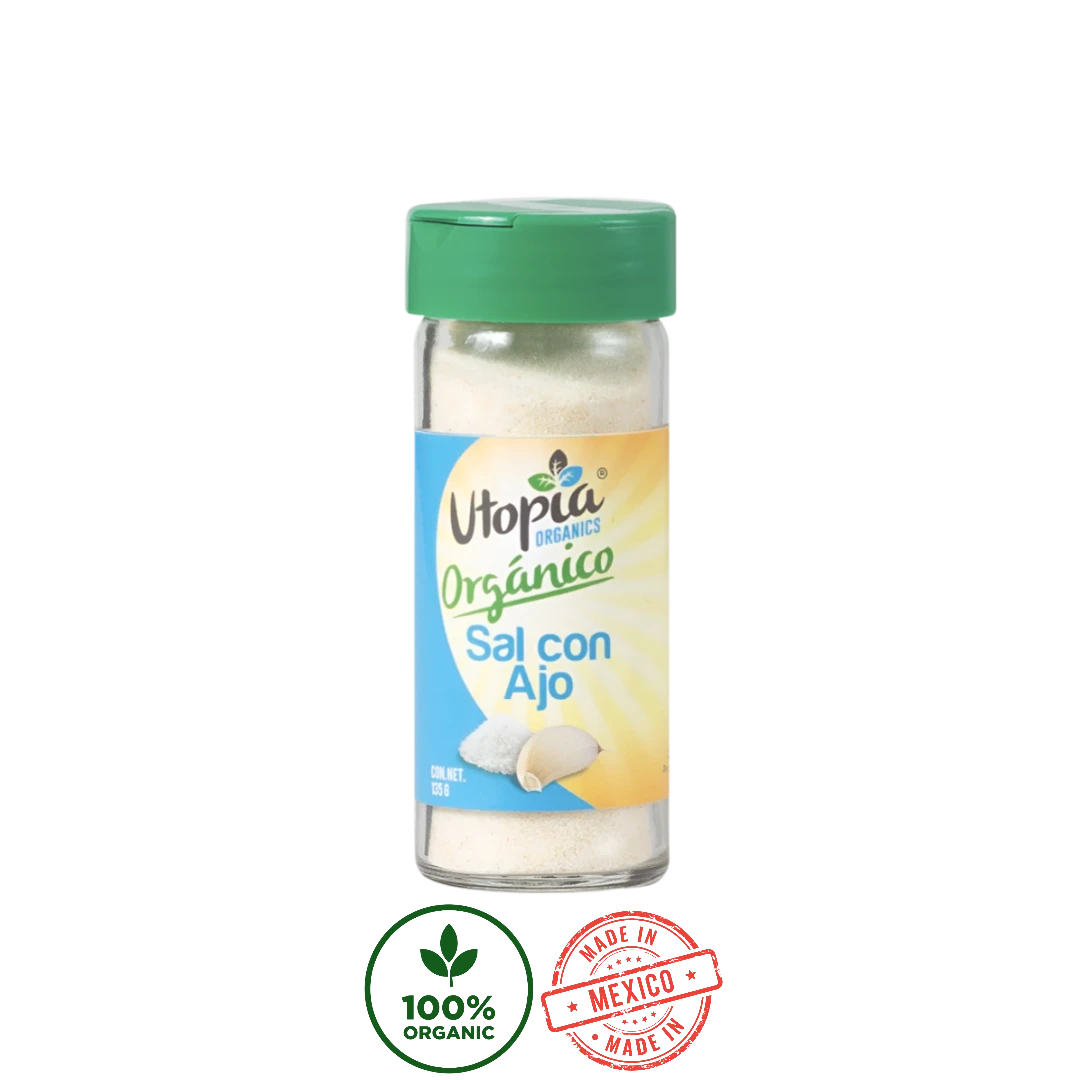 Sal con Ajo Orgánica Utopia 135g