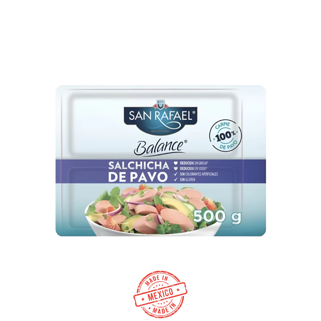 Salchicha de Pavo Balance San Rafael 500g
