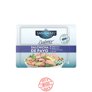 Salchicha de Pavo Balance San Rafael 500g