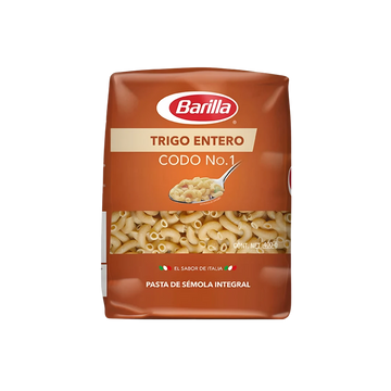 Sopa Trigo Entero codo No.1 Barilla 400g