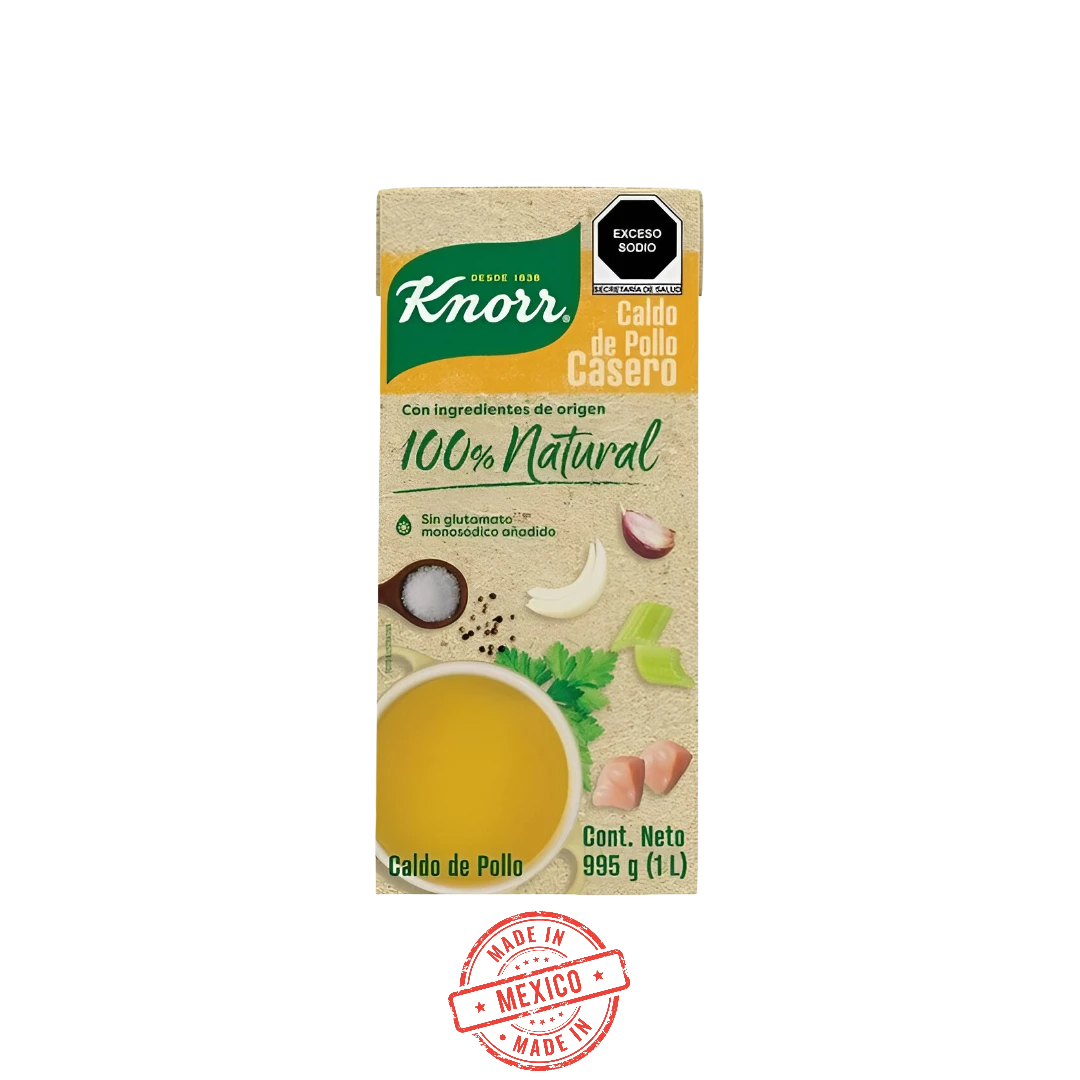 Caldo de Pollo 100% Natural Knorr 1L