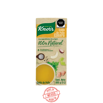 Caldo de Pollo 100% Natural Knorr 1L
