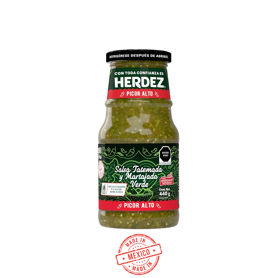 Salsa Verde Tatemada y Martajada Herdez 440g