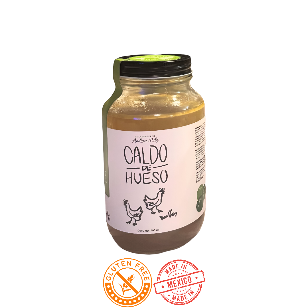 Bone Broth Pollo de la Cocina de Andrea Rdz 850ml