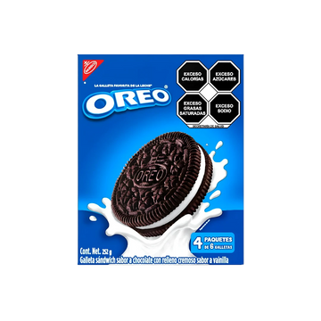 Galletas Oreo 4 pack 252g