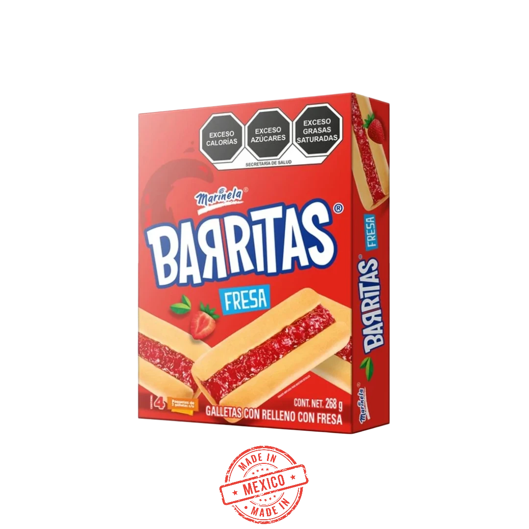 Marinela Galletas Barritas Fresa 268g