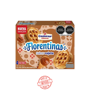 Galletas Florentinas Sabor Cajeta Gamesa 332g