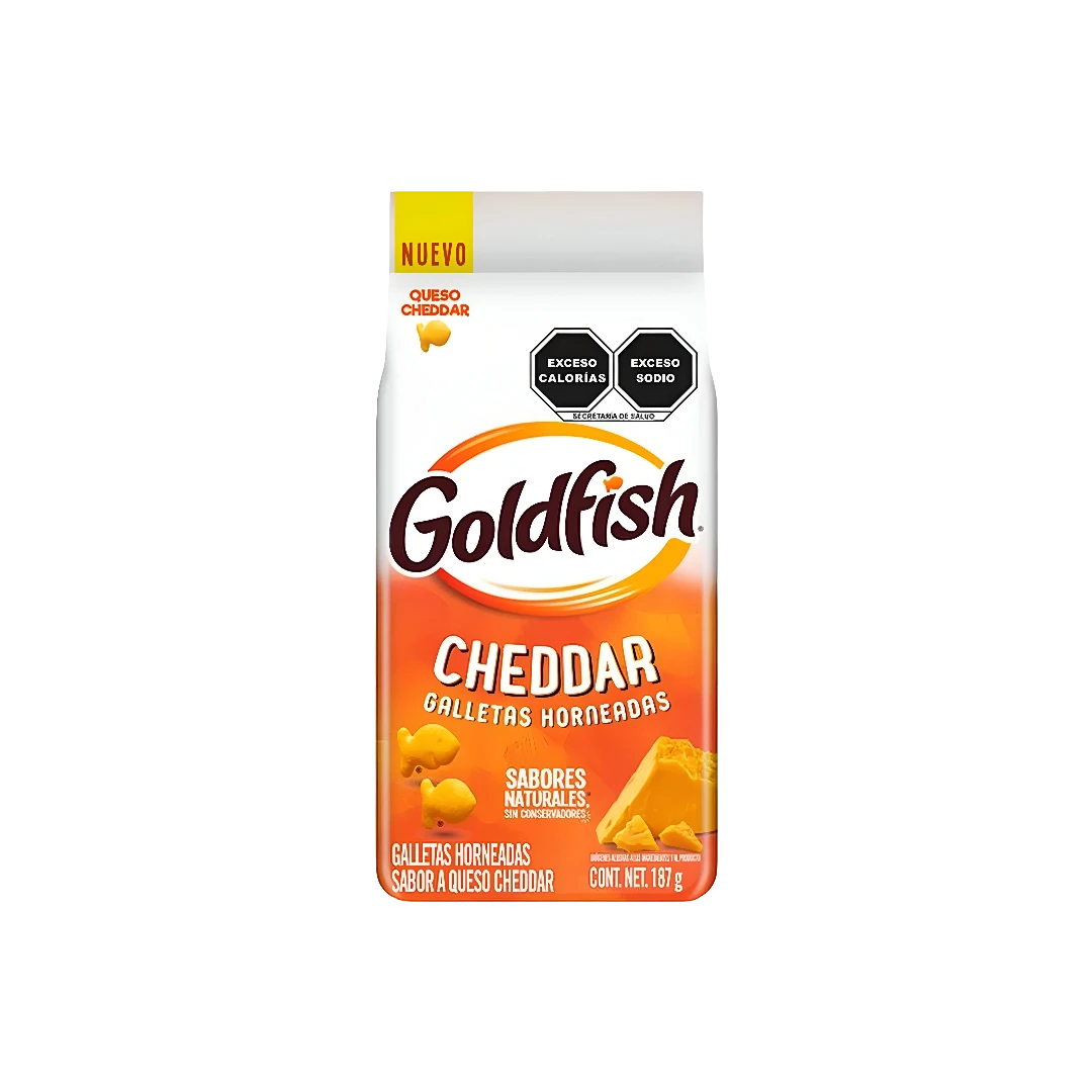 Galleta Horneada Sabor Cheddar Goldfish 187g