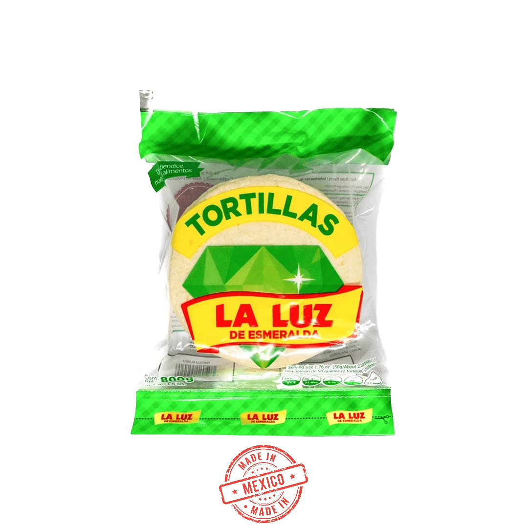 Tortilla de Maiz Blanca La Luz 800g