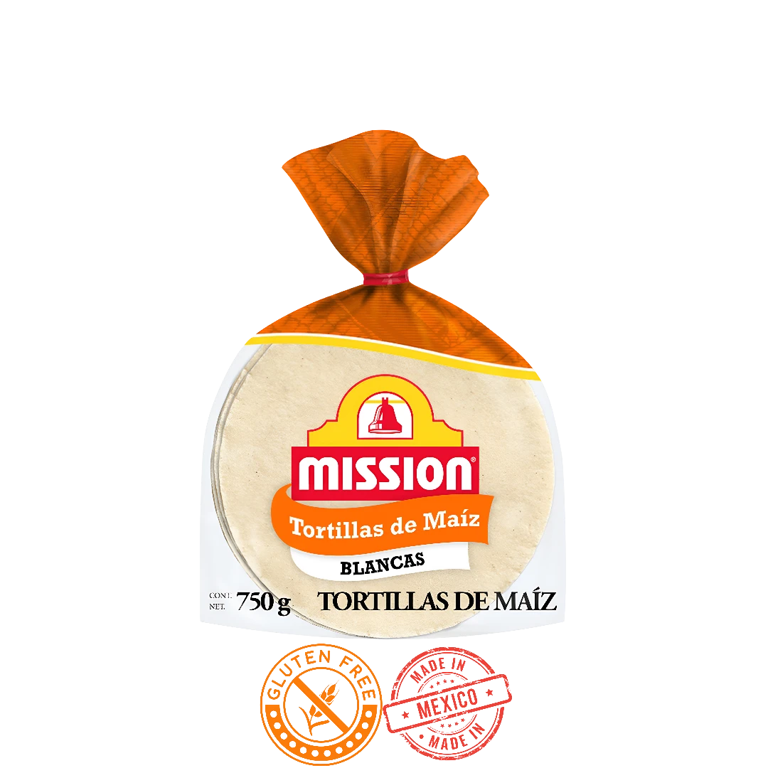 Tortillas De Maíz Blancas Mission 750g