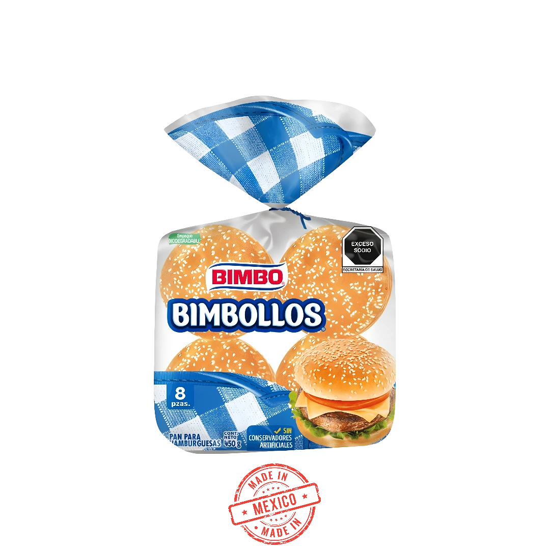 Pan Para Hamburguesa Bimbo 8 Pz