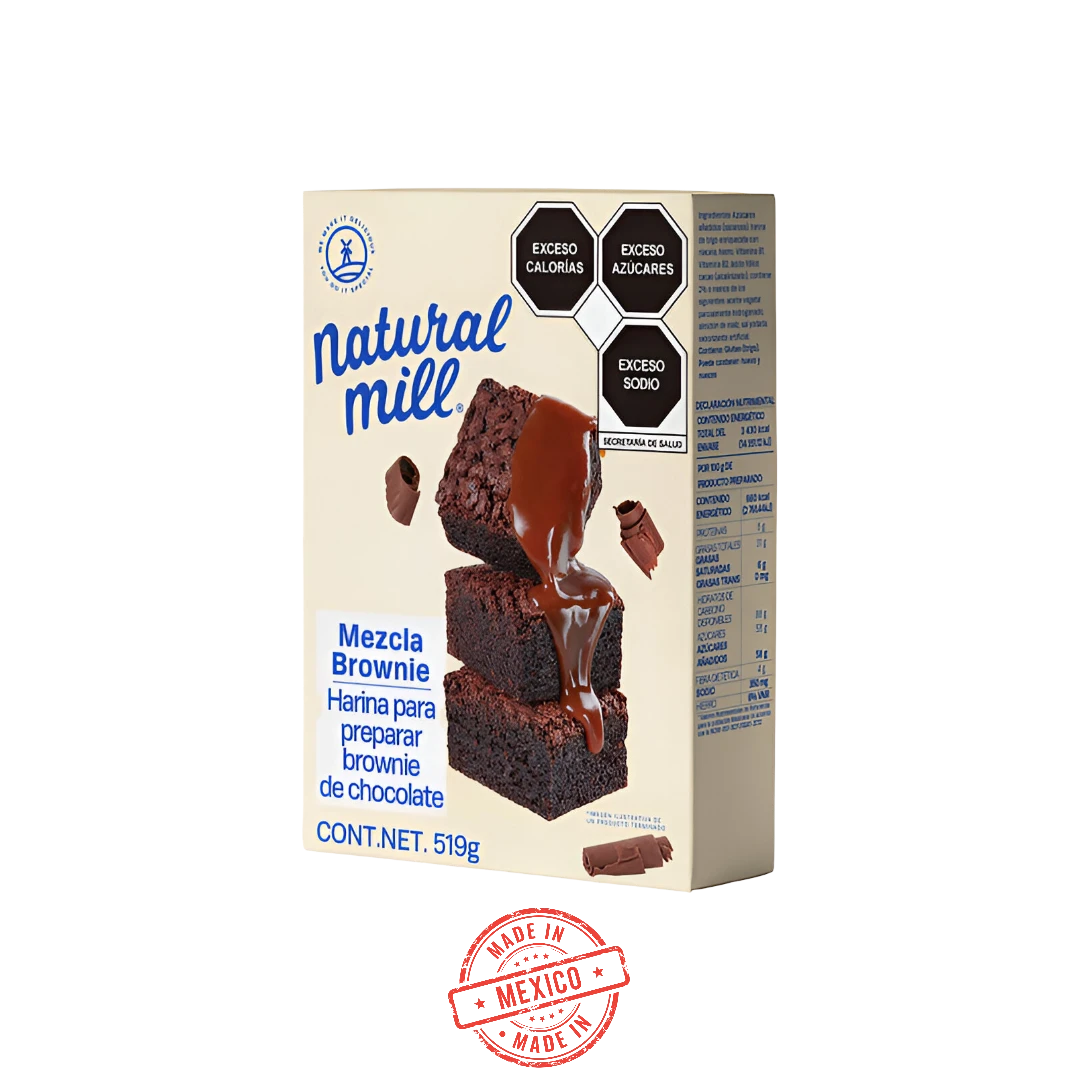 Harina Para Brownie Chocolate Natural Mill 519g