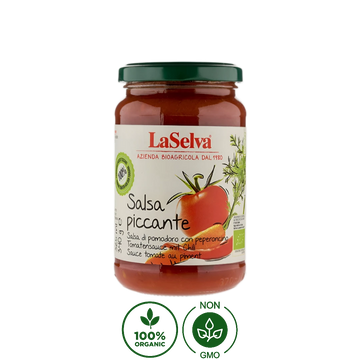 Salsa de Tomate Con Chile Orgánica LaSelva 340g